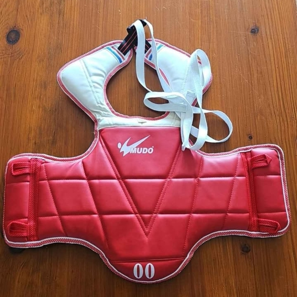 Mudo Size 00 Taekwondo‎ Plastron Ages 5-9 Years Old XS